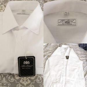 Boltini Italy Men Collection White Shirt